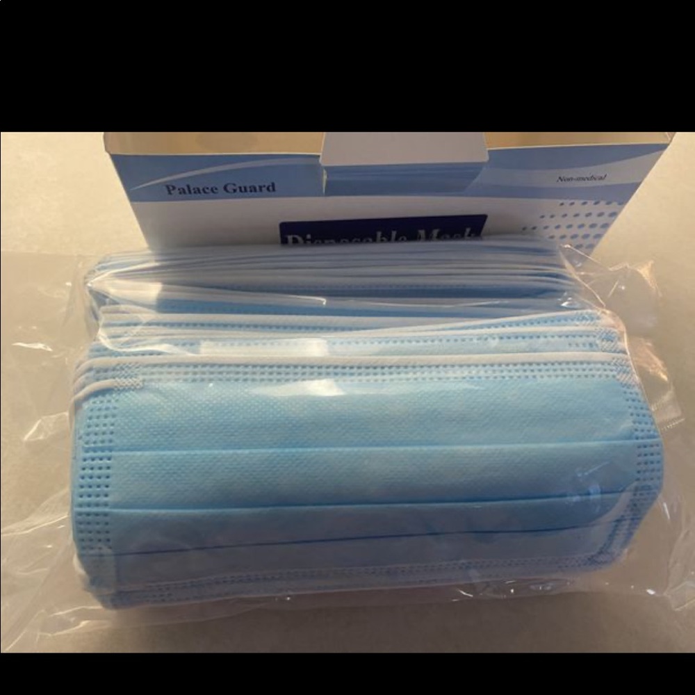 😷 50 count Face masks 3ply disposable